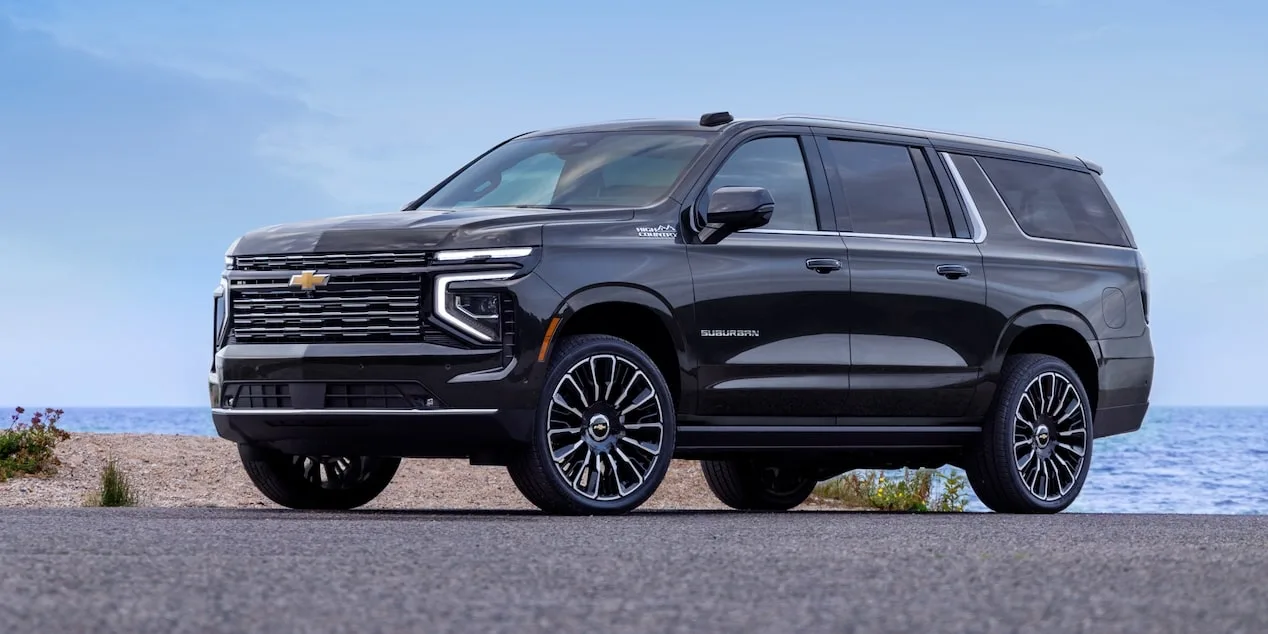 Business Class SUV: black Chevrolet Suburban